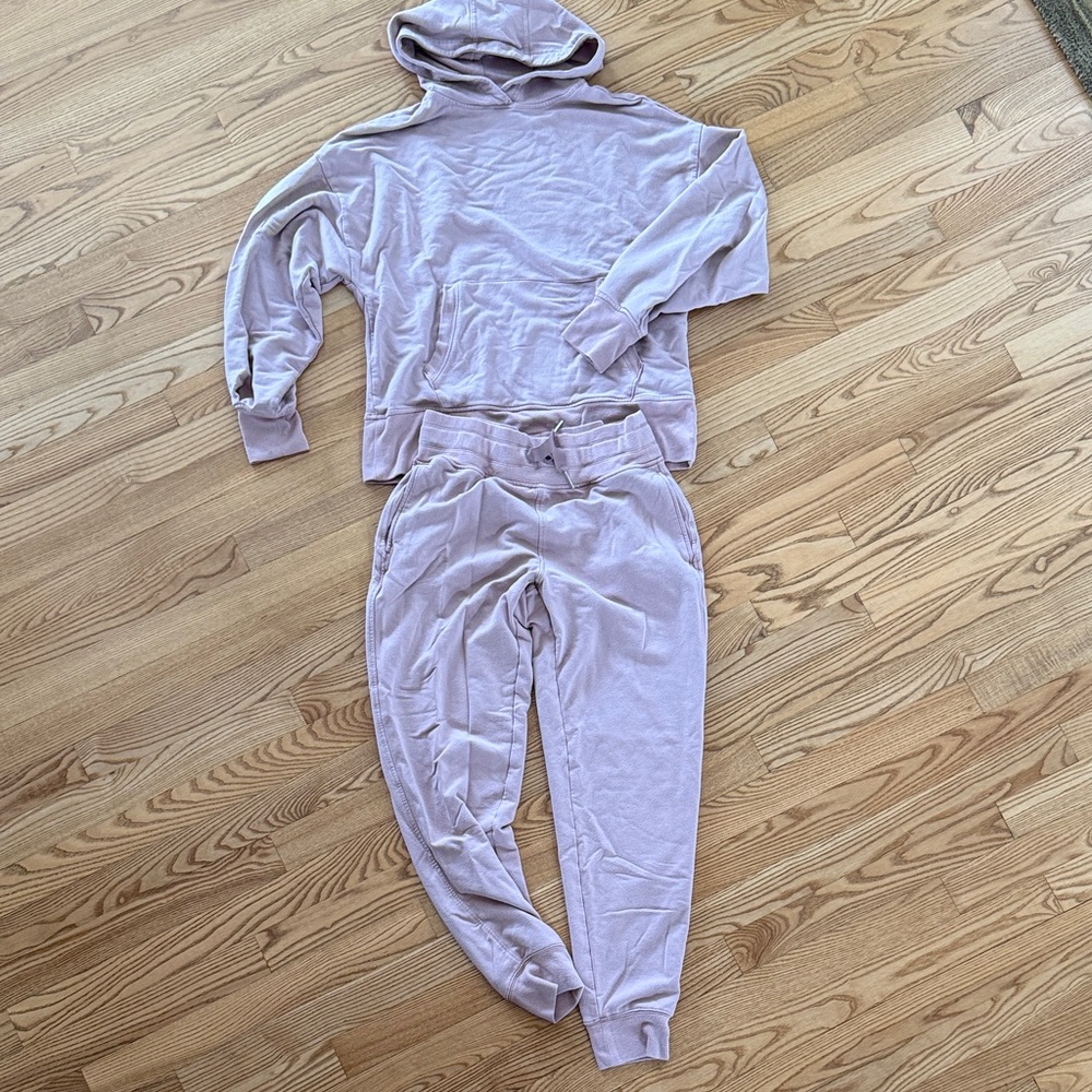 Athleta Matching Hoodie Jogger Lounge Set Small